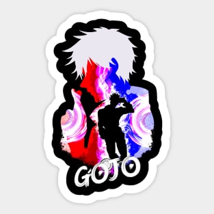 Gojo silhouette Sticker